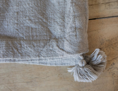Neutral Tasseled Cotton Napkin