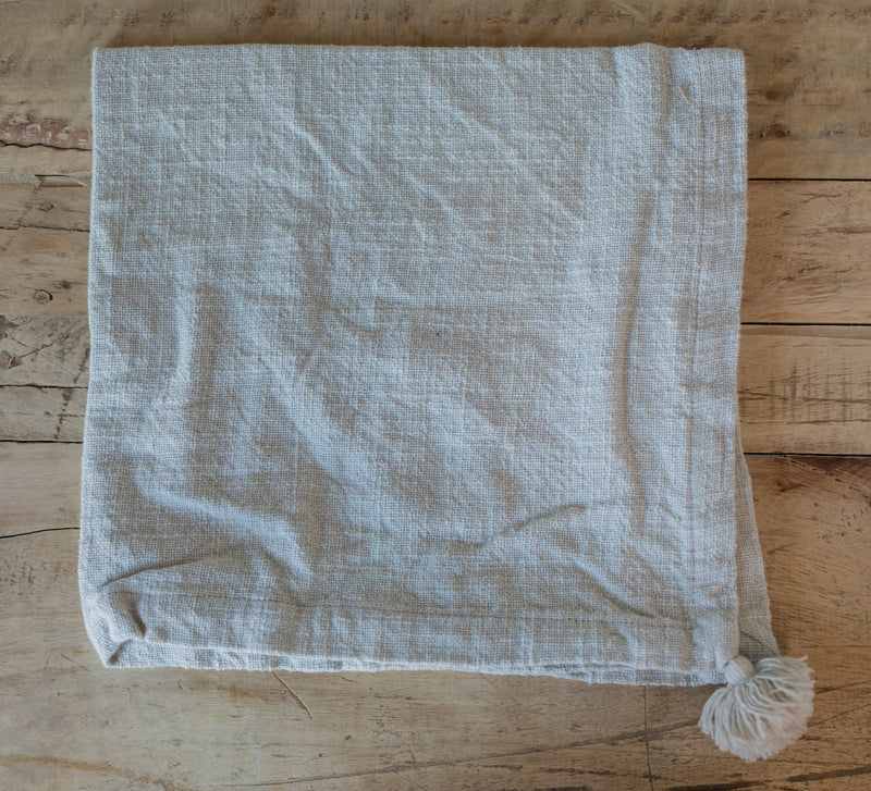 Neutral Tasseled Cotton Napkin