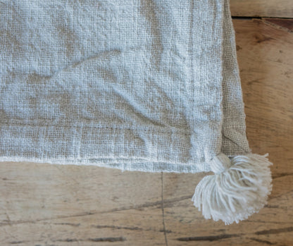 Neutral Tasseled Cotton Napkin