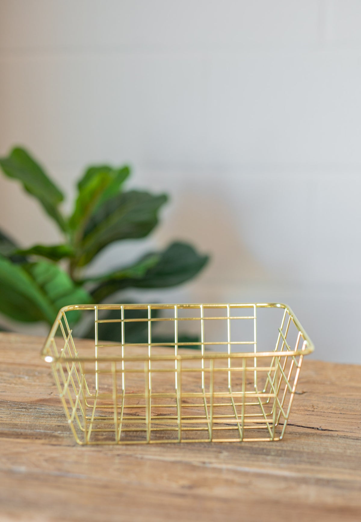 Gold Finish Stainless Steel Basket