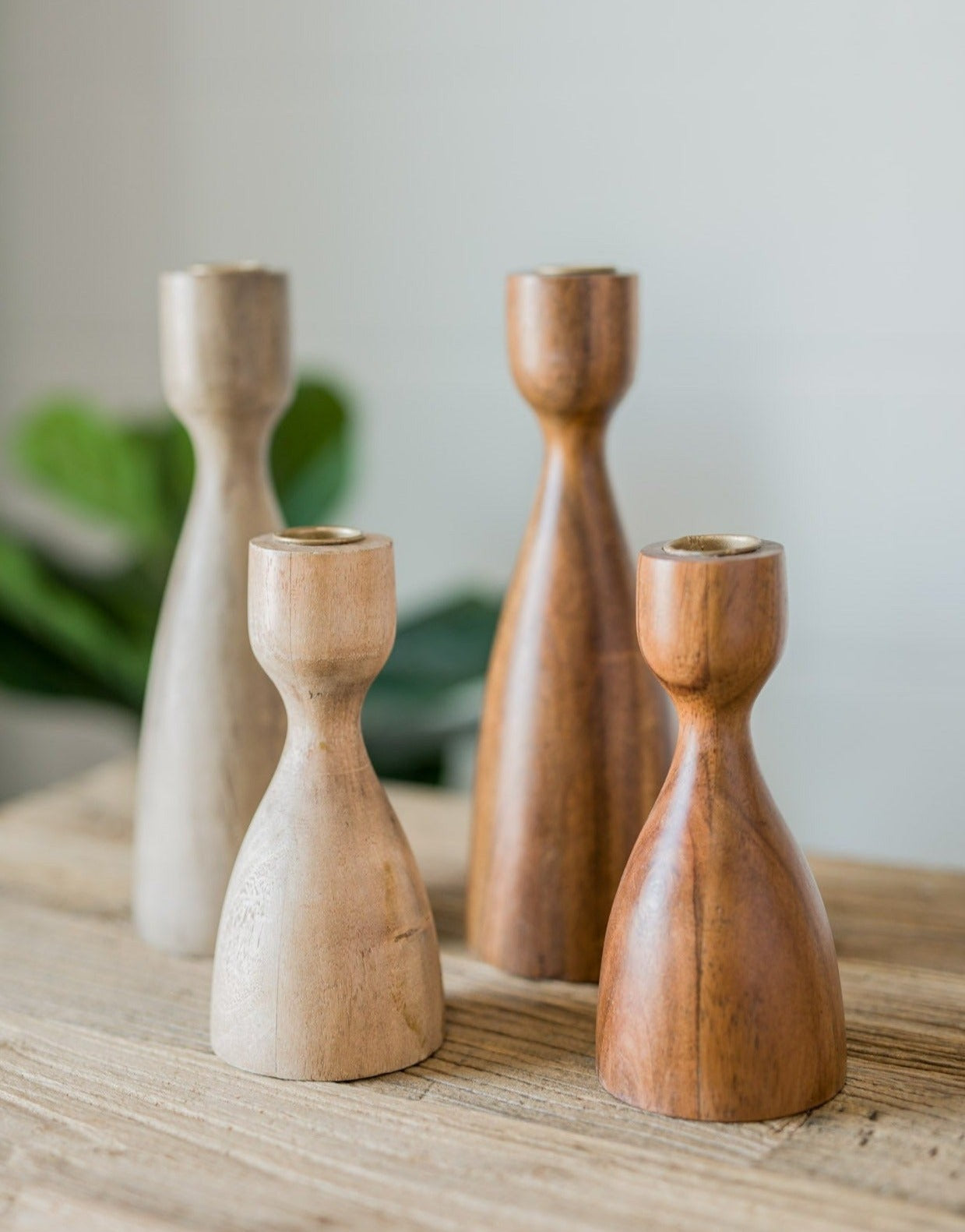 Wood Turned Candle Holder