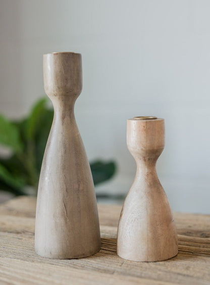 Wood Turned Candle Holder