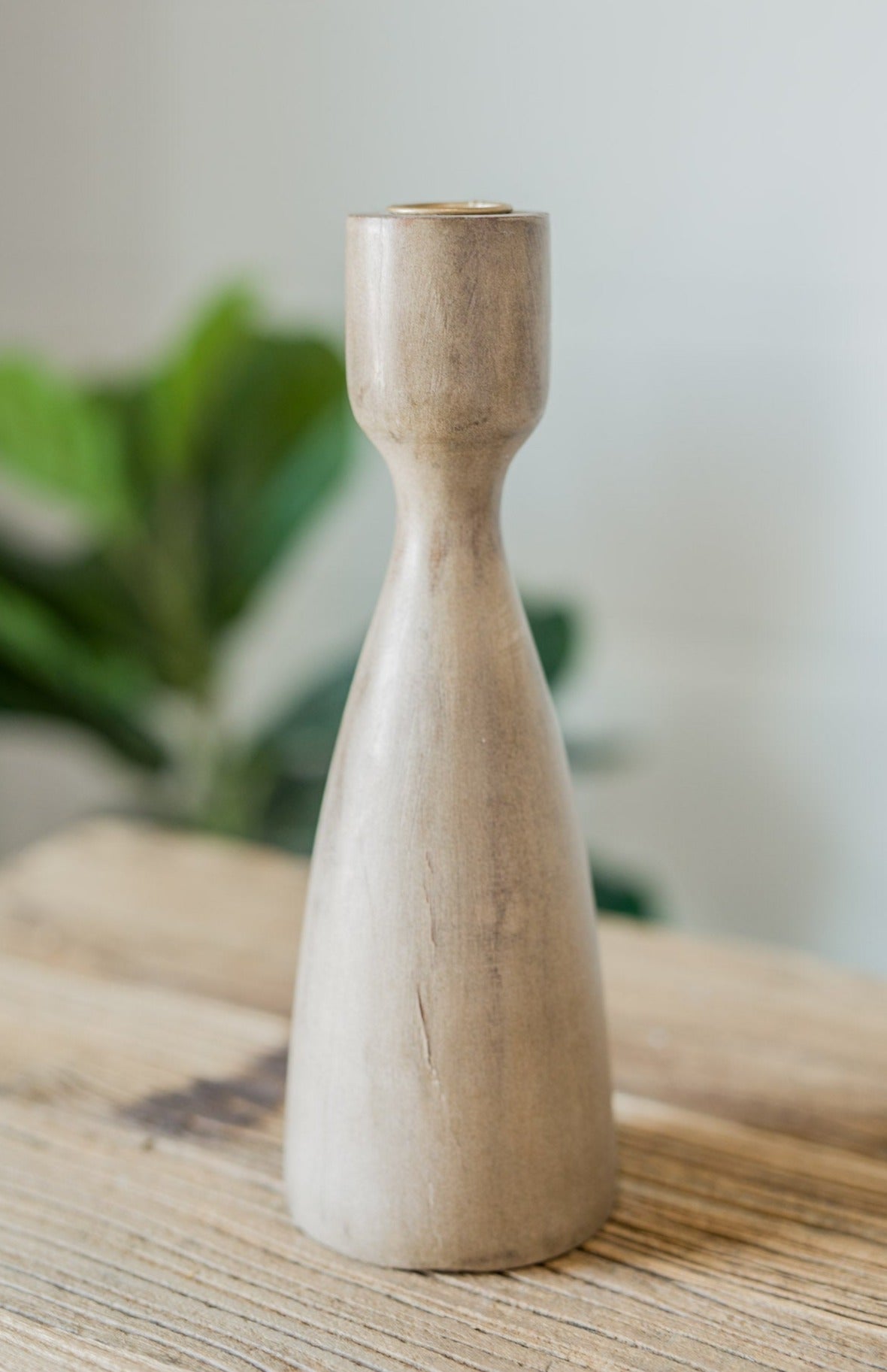Wood Turned Candle Holder