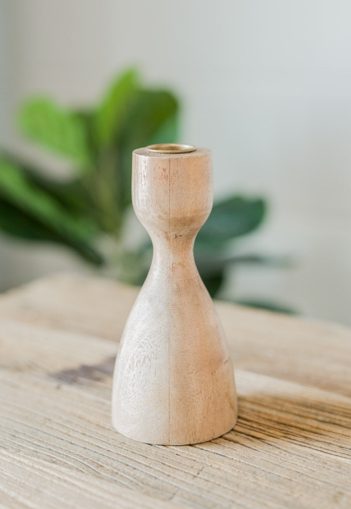 Wood Turned Candle Holder