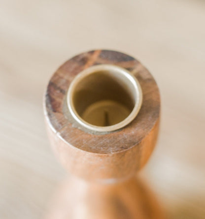 Wood Turned Candle Holder