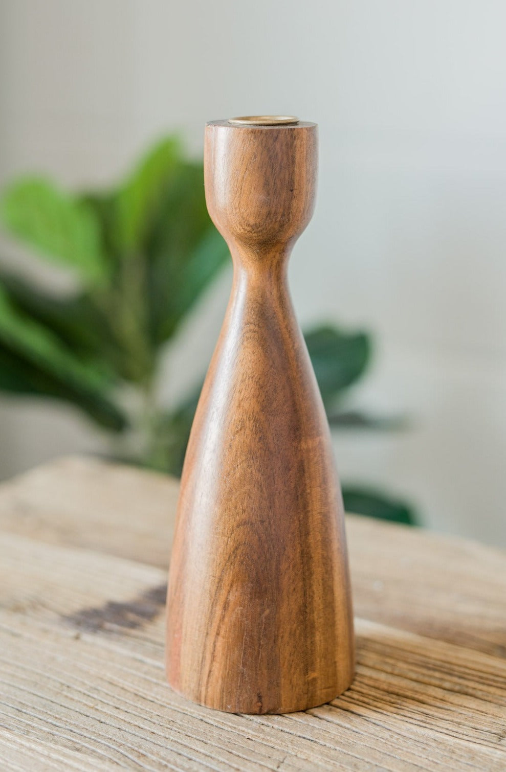 Wood Turned Candle Holder