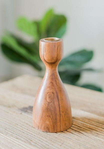 Wood Turned Candle Holder