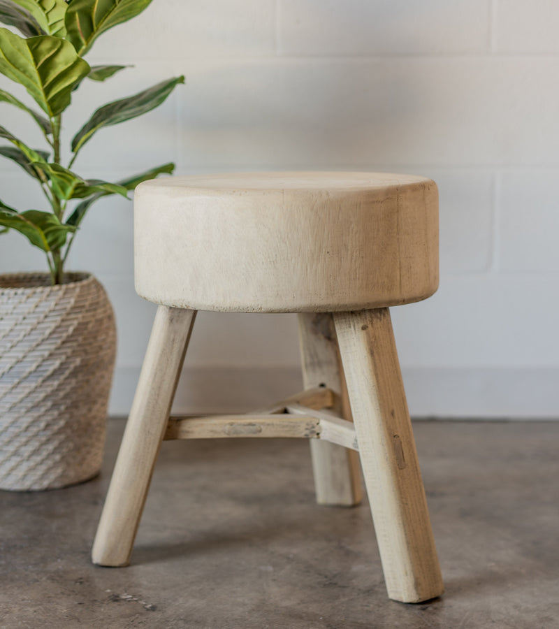 Reeve Live Edge Round Side Table