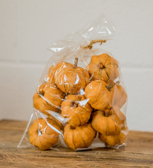 Bag of Mini Faux Pumpkins