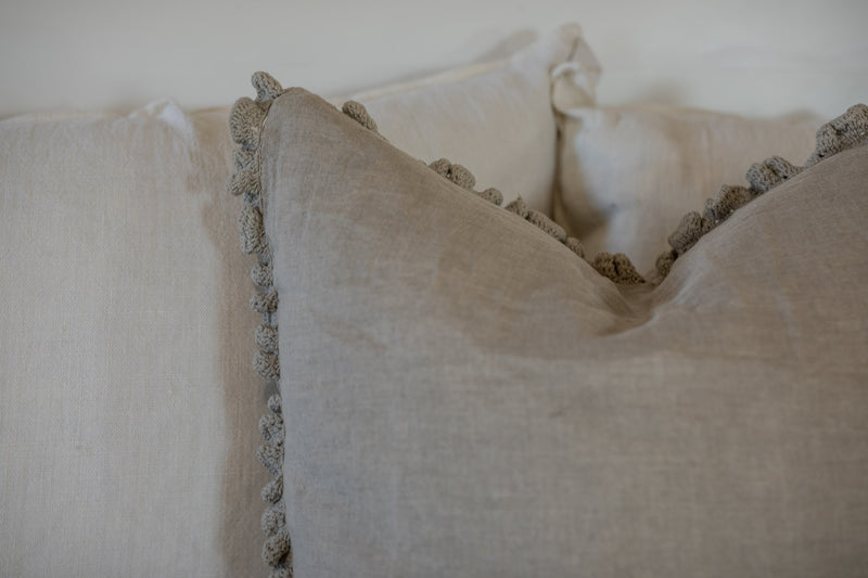 Paz Crochet Linen Shams
