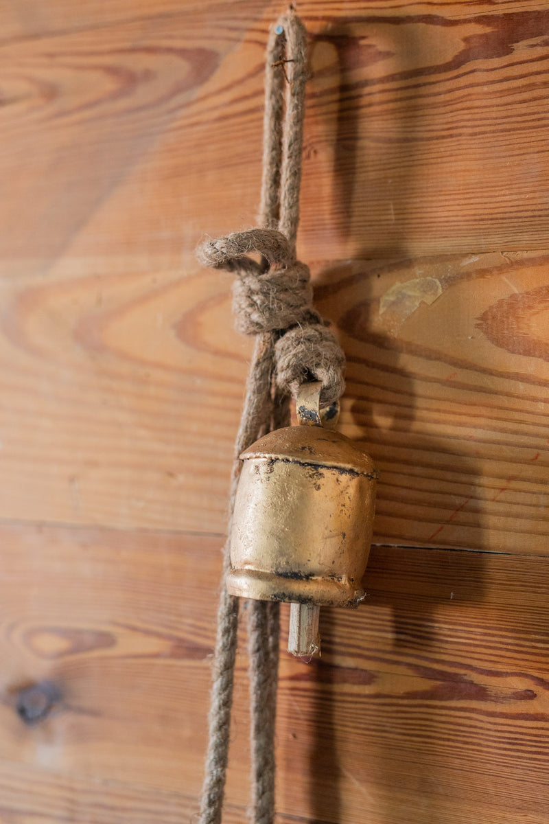 Rustic Iron Bells on Rope