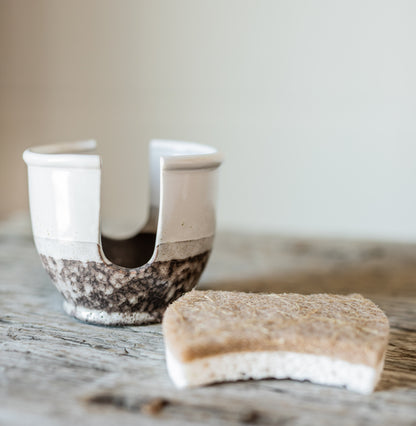 Glazed Stoneware Sponge Holder