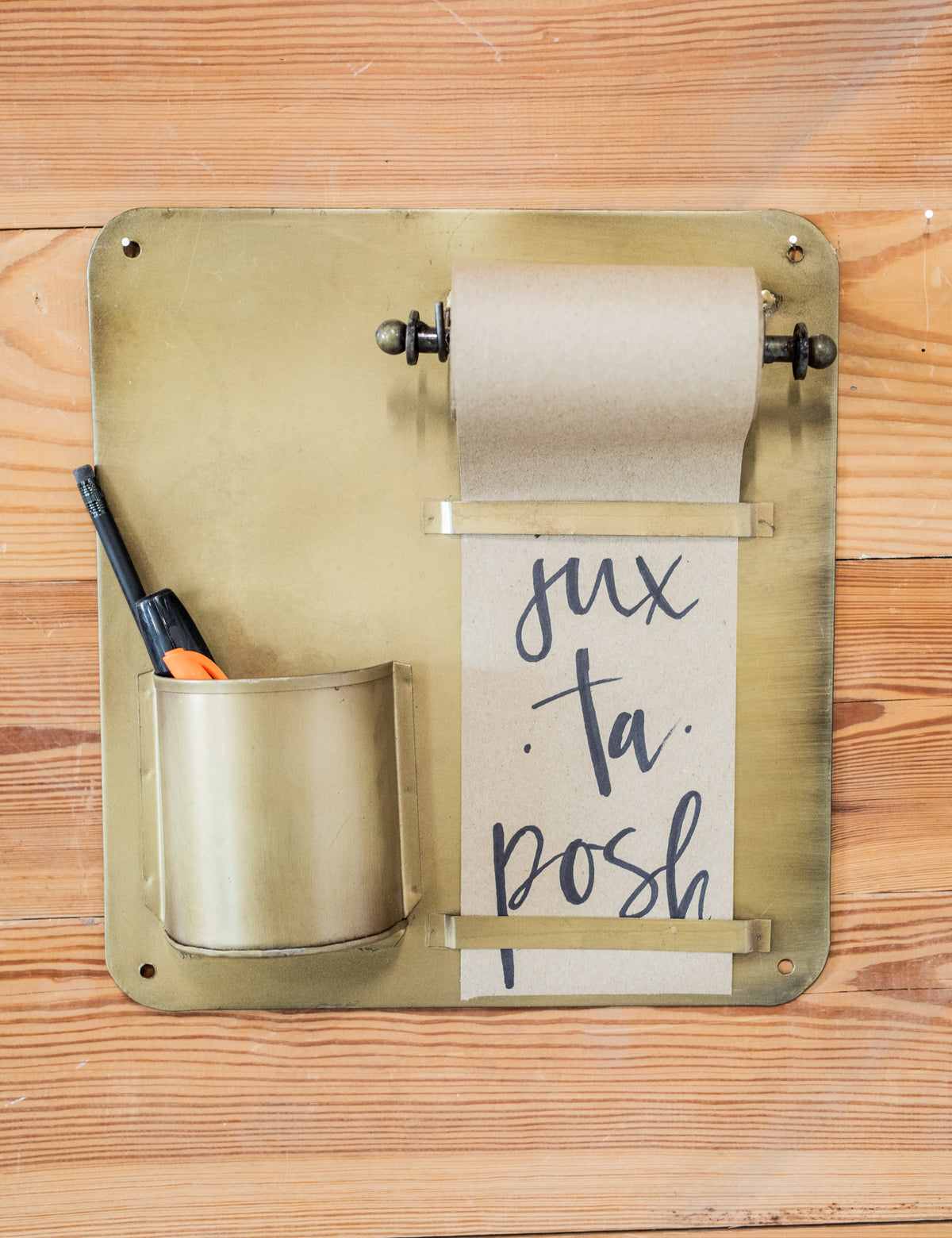 Hanging Note Roll w/ Pencil Cup