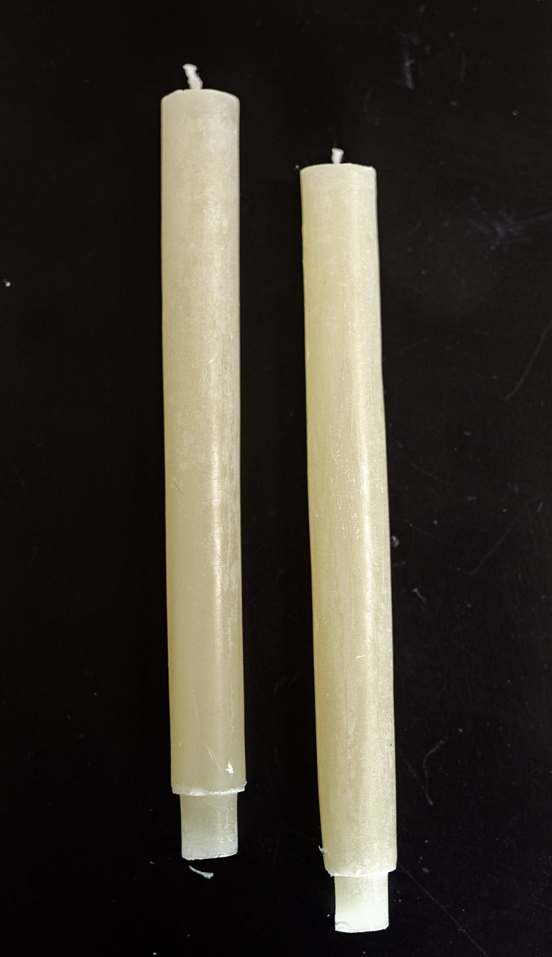 Unscented Powder Finish Taper Candles