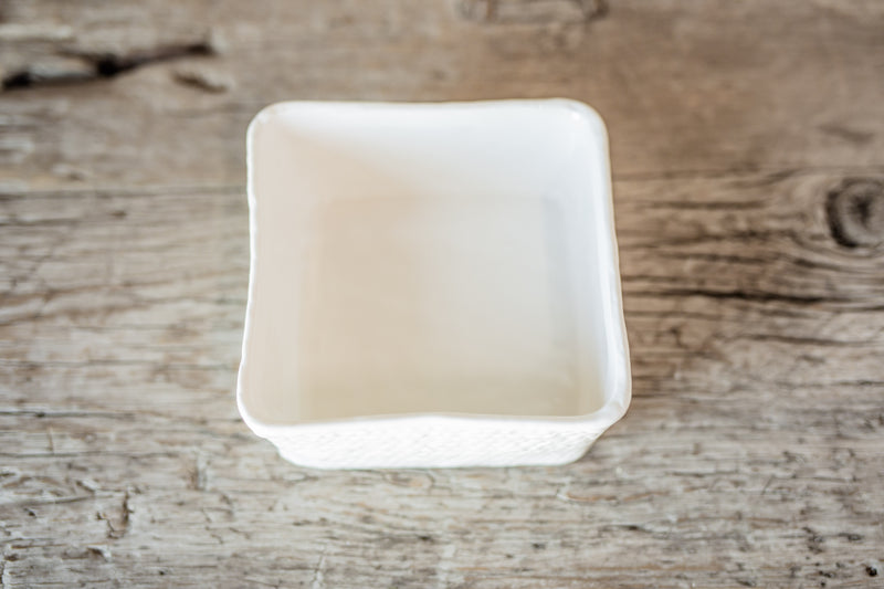Basketweave Stoneware Dishes