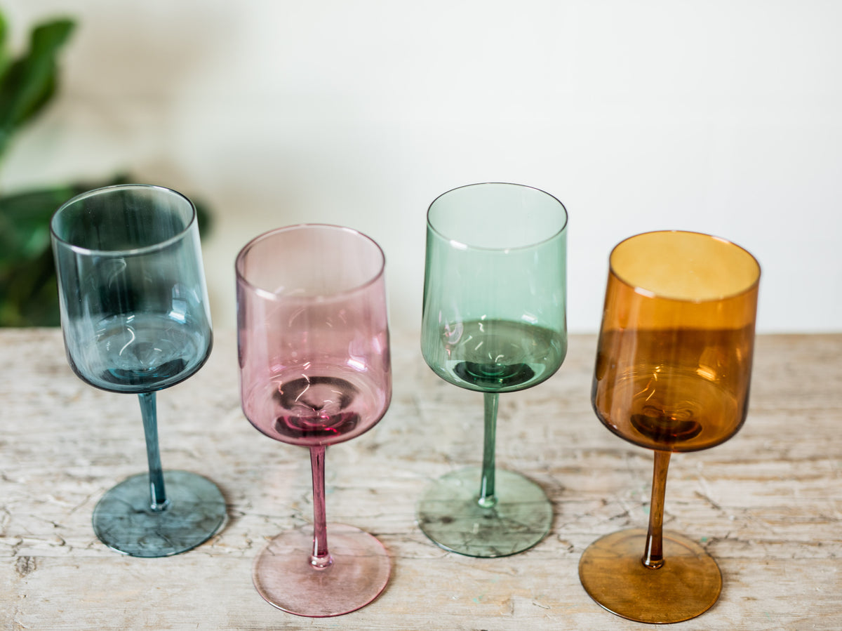 Colored Wine Glass