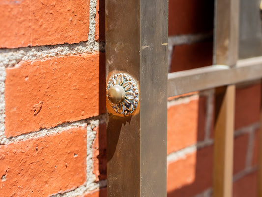 French Louis XVI Style Brass Bed