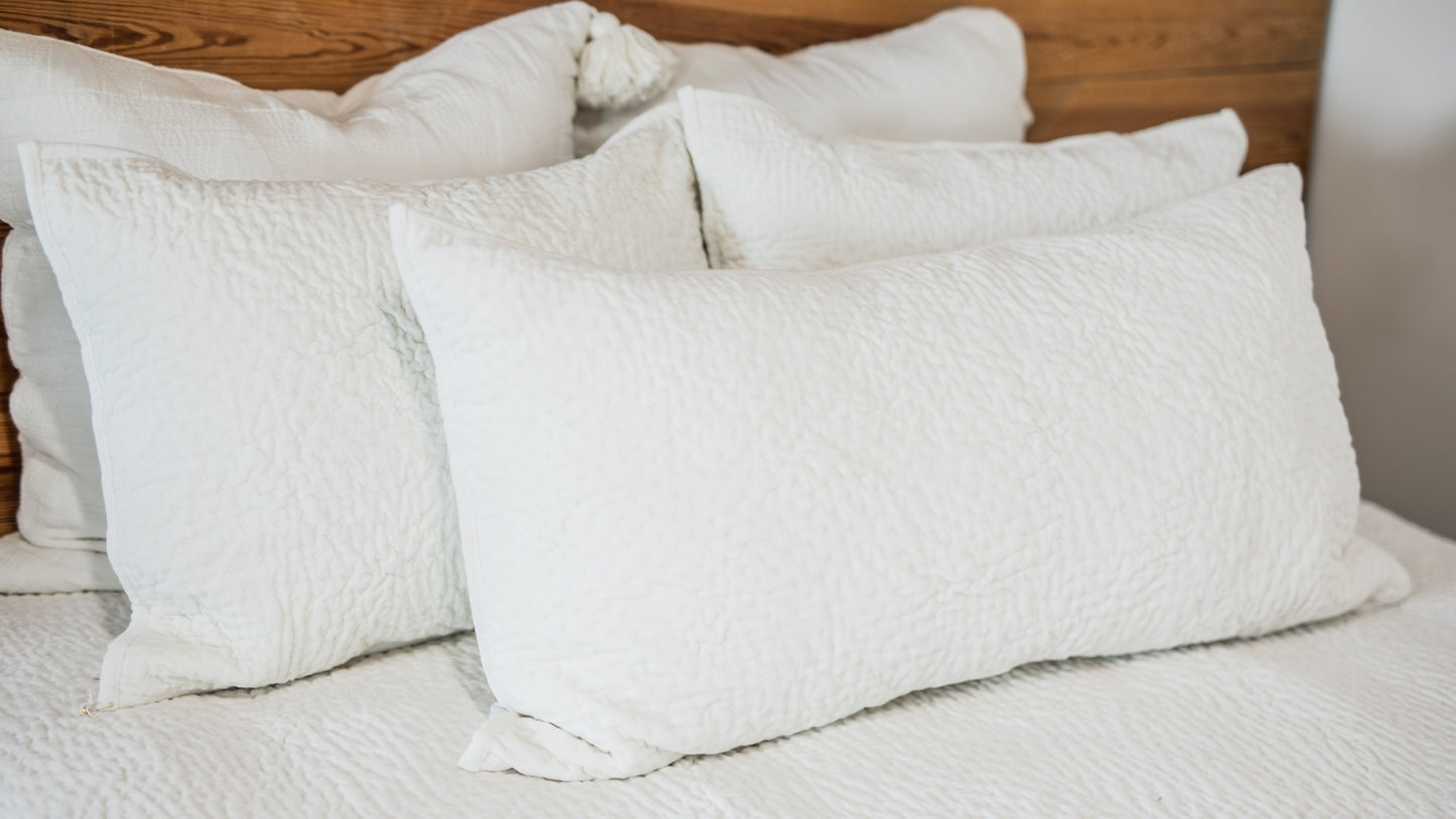 Vela Ivory Velvet Bedding Collection