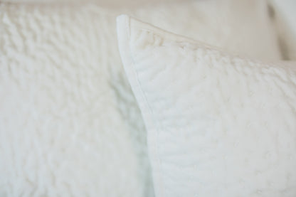 Vela Ivory Velvet Bedding Collection