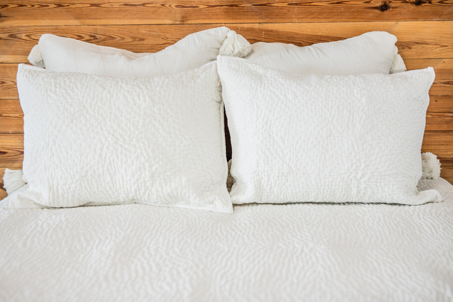 Vela Ivory Velvet Bedding Collection