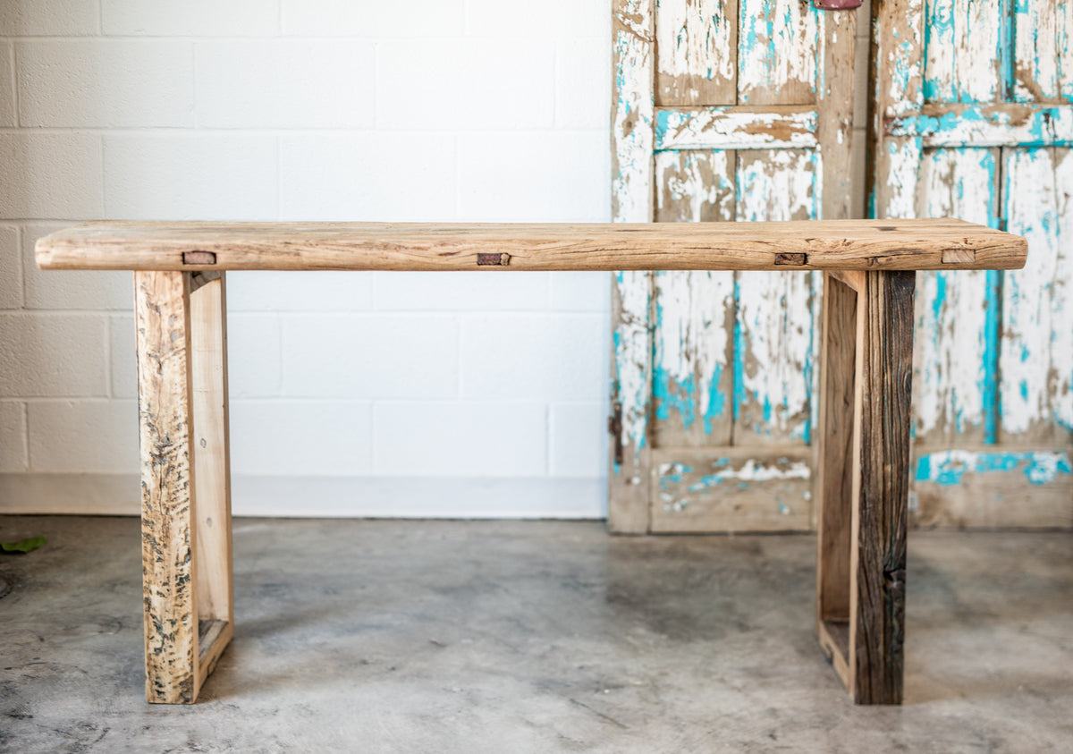 Reclaimed Elm Console Table