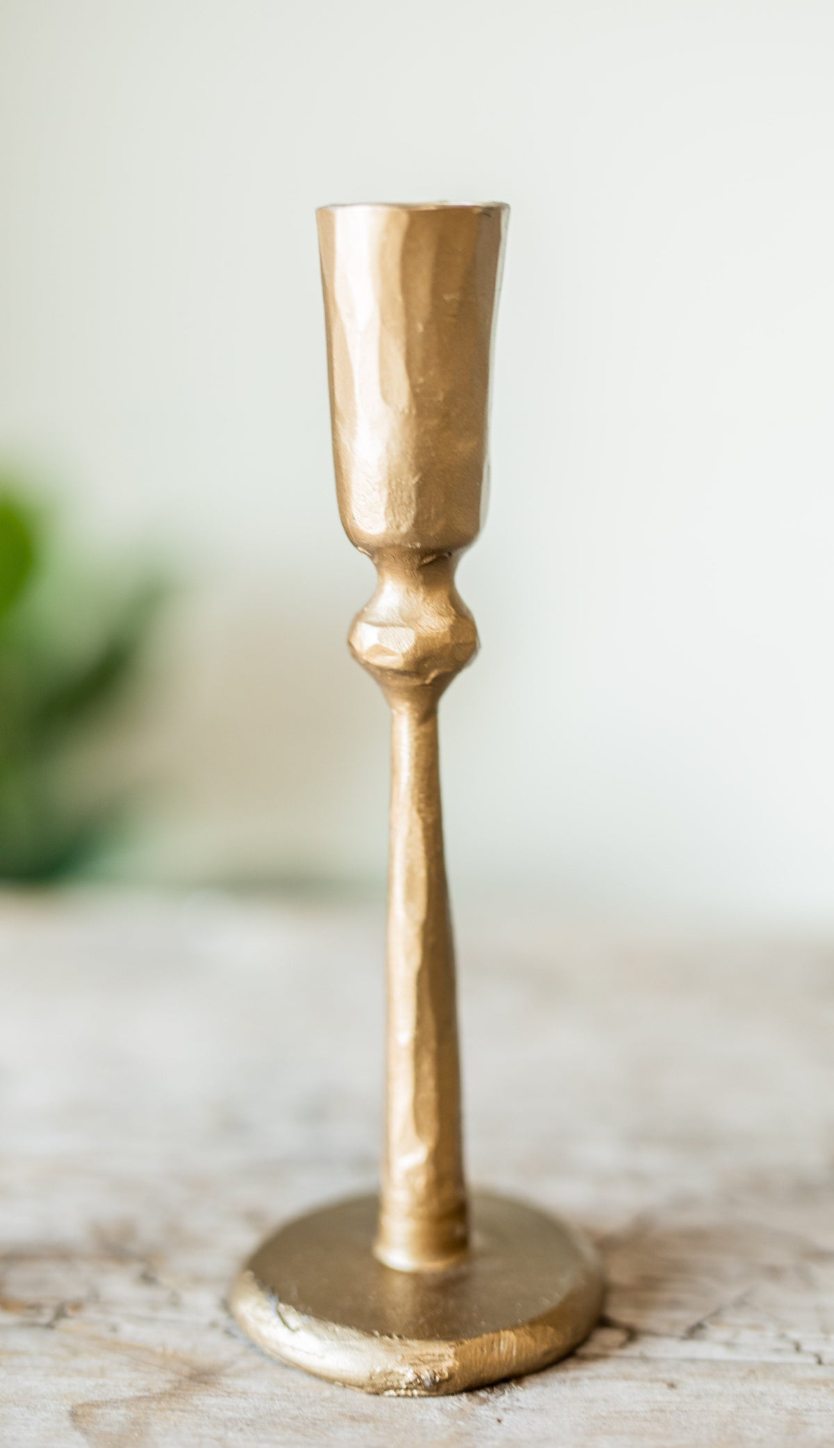 Hand-Forged Metal Taper Candle Holder