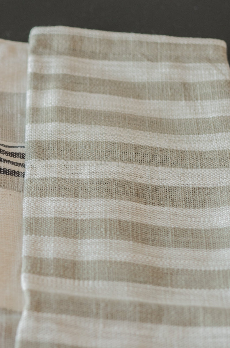 Ava Striped Cotton Napkin Set
