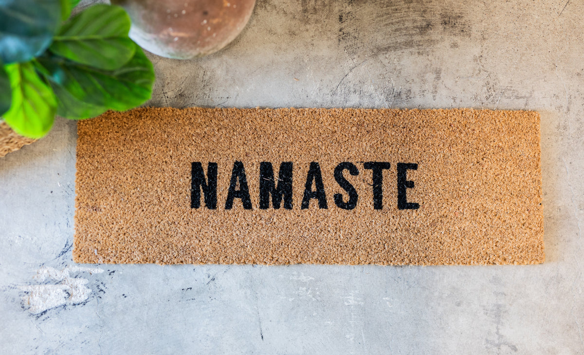 "Namaste" Coir Doormat