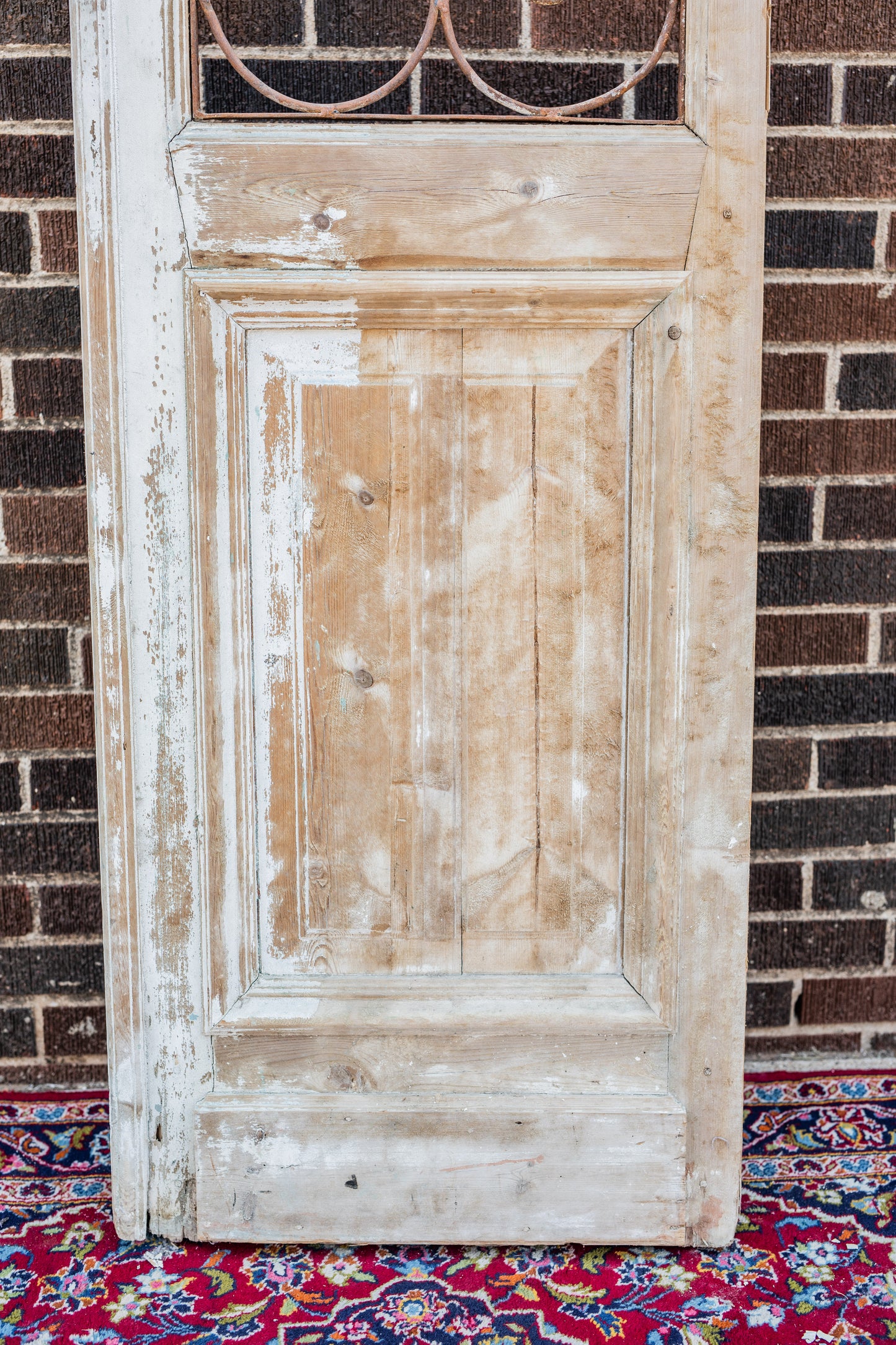 Iron Heart Wood Door