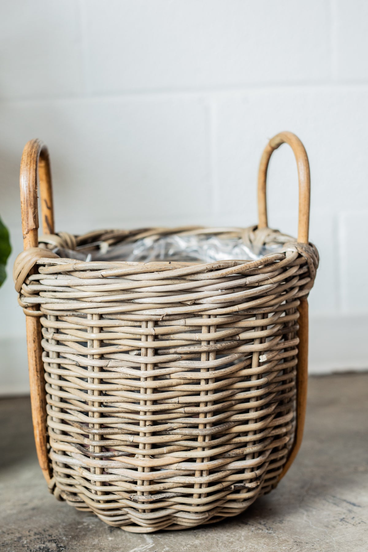 Lined Rattan Baskets