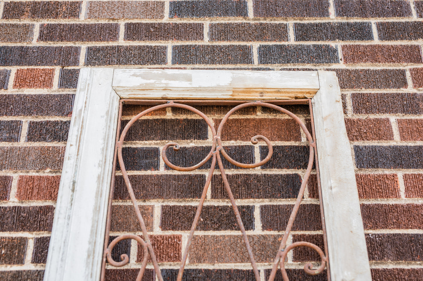 Iron Heart Wood Door