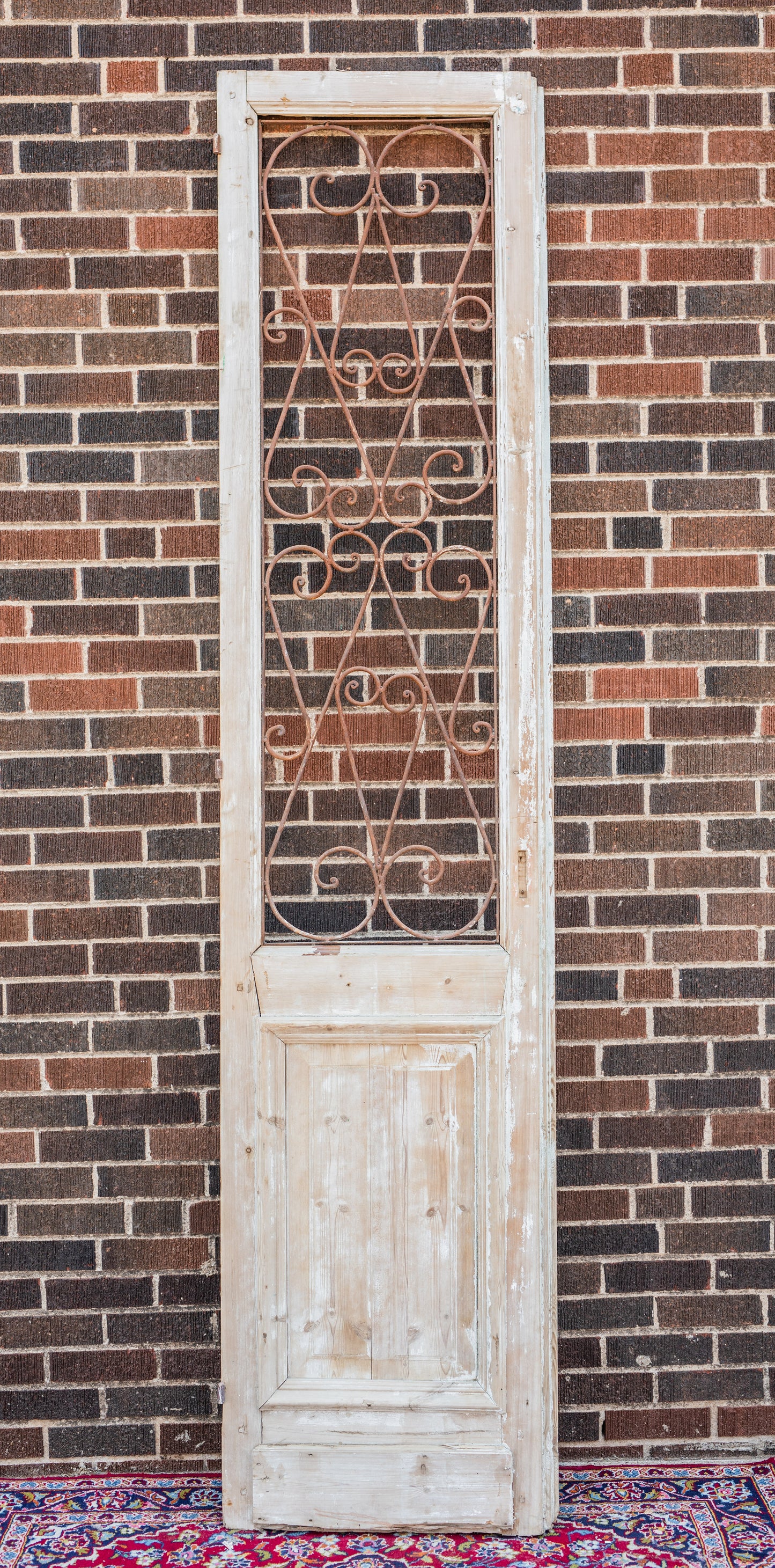 Iron Heart Wood Door