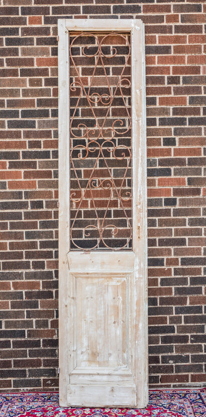 Iron Heart Wood Door