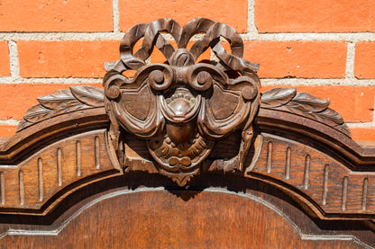 Henri II Style Oak Bed