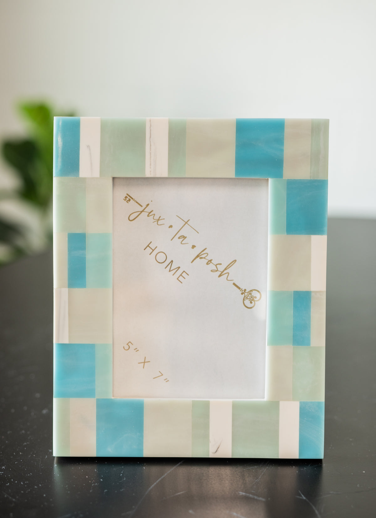Blue Watercolor Photo Frame