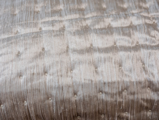 Beige Crushed Velvet Dream Quilt Set