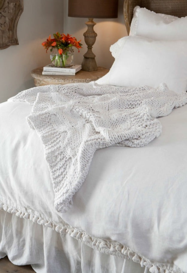 Paz Crochet Linen Shams