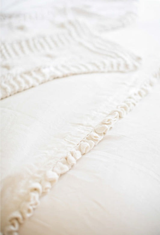 Paz Crochet Linen Shams