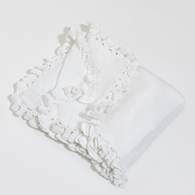 Paz Crochet Linen Shams